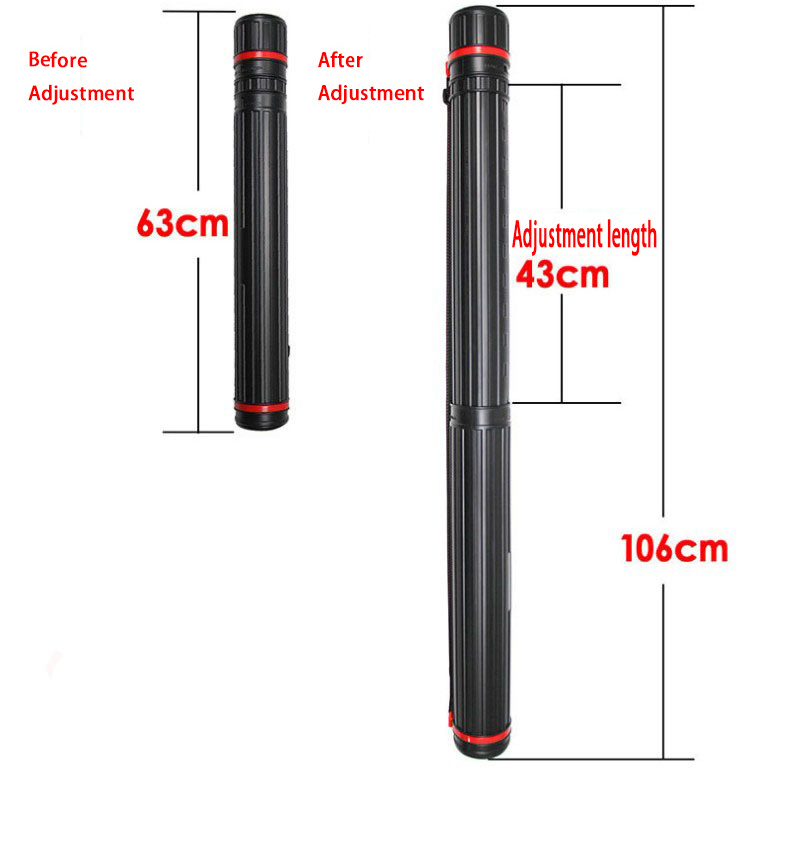 Archery adjustable arrow quiver telescopic arrow tube  hunting arrow holder for the shooting accessory