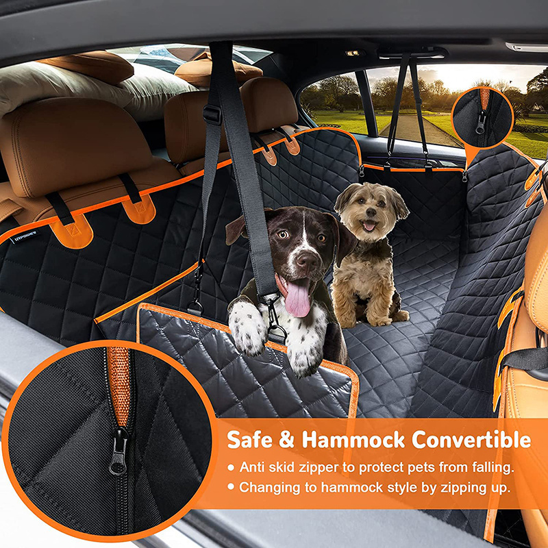 Dog Car Seat Cover Waterproof Heavy Duty Scratch Proof Nonslip Durable Soft Pet Seat Cover Hammock For Cars Trucks SUV