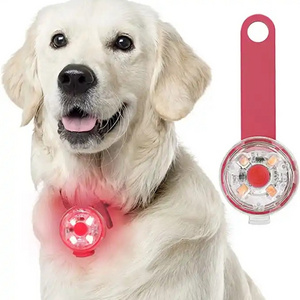 Pet Safety Luminous Light Flashing Anti-Lose Waterproof Pet Dog Collar LED Light For Night Walking