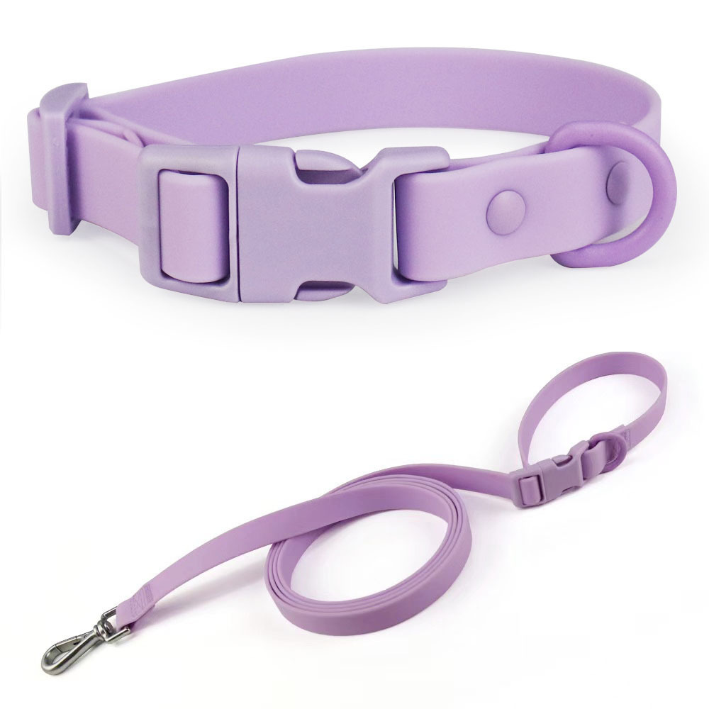 Durable TPU PVC Training Pet Dog Collars and Leash Set Hand Free Customized Waterproof PVC Dog Collar Leash Manufacturer