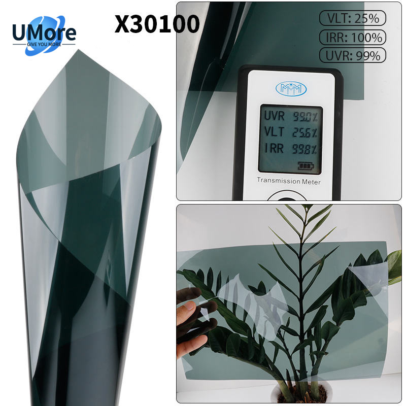 UMore Window Tint Film Glass Uv Rejection Solar Protection Foil Guard 1.52*30m Car Window Tint Film Nano Ceramic Film