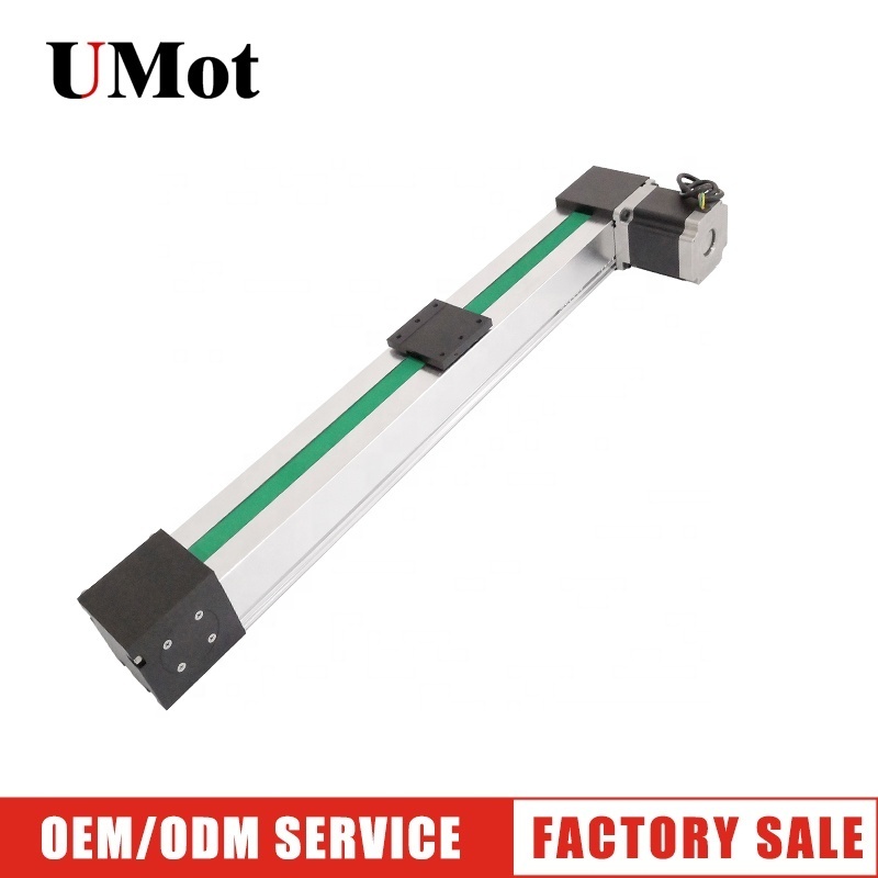 High speed 2 meters belt driven motorized linear guide rail module for cnc diy 5 axis cartesian robot