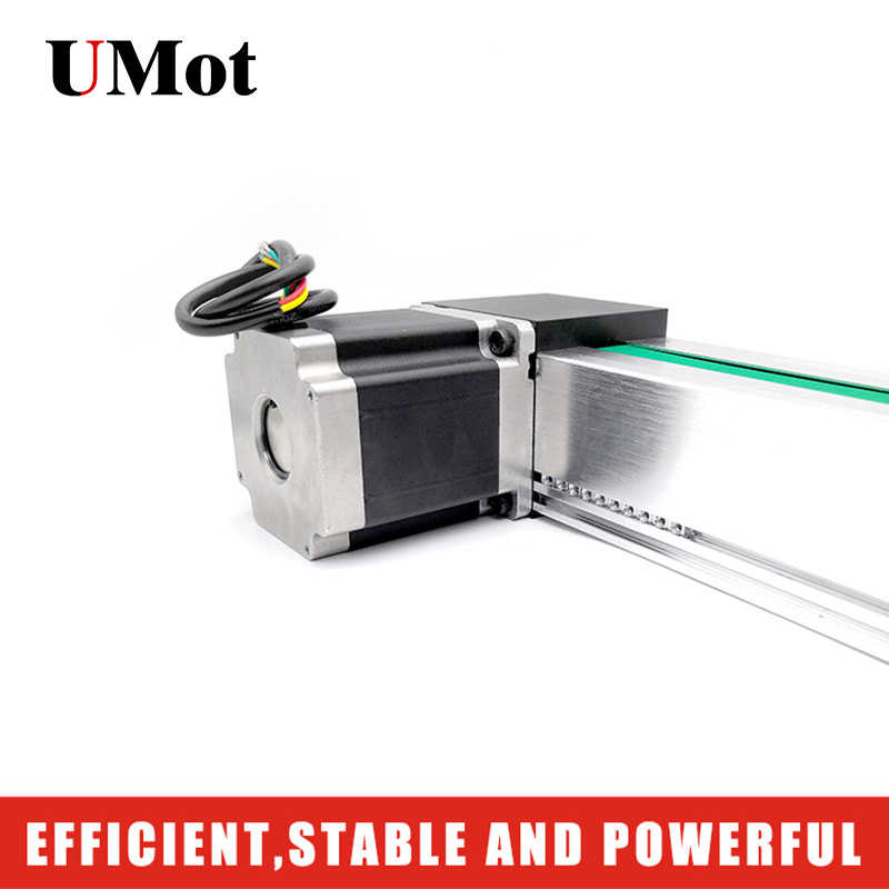 High speed 2 meters belt driven motorized linear guide rail module for cnc diy 5 axis cartesian robot