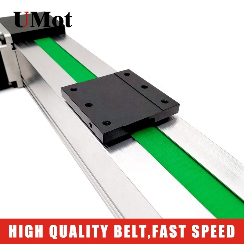 High speed 2 meters belt driven motorized linear guide rail module for cnc diy 5 axis cartesian robot