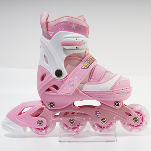 Hot Selling 4 wheel Skate adjustable  Roller Skates Girl PU wheels aluminum frame