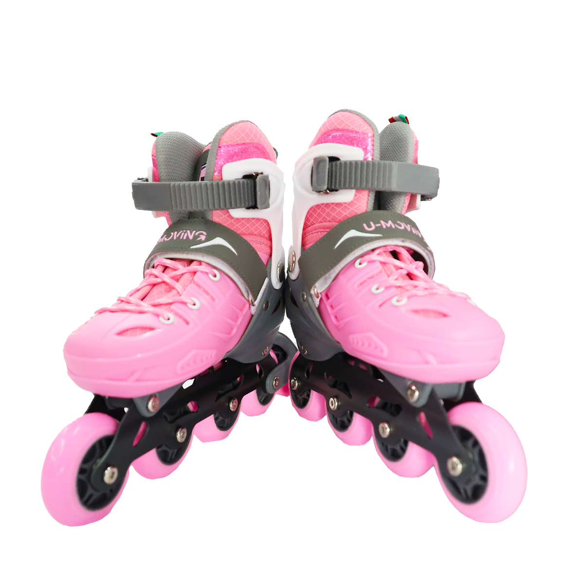 Hot Selling Adjustable Aluminum Frame Inline Skates Shoes,  Roller Skates with  4 All Flash PU Wheels