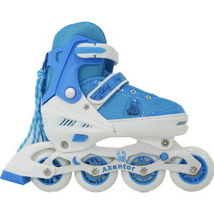 Best Price of 4 Wheels Adjustable Inline Skate, Aluminum Frame Flashing Kick Roller Skates shoes for Kids