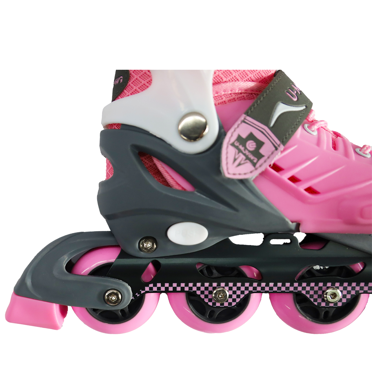 Hot Selling Adjustable Aluminum Frame Inline Skates Shoes,  Roller Skates with  4 All Flash PU Wheels