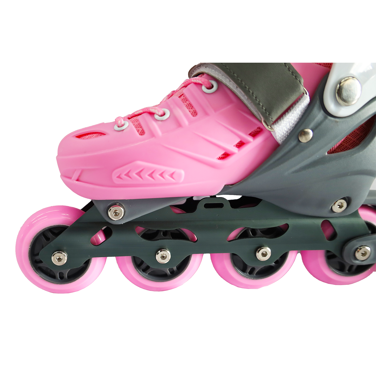 Hot Selling Adjustable Aluminum Frame Inline Skates Shoes,  Roller Skates with  4 All Flash PU Wheels