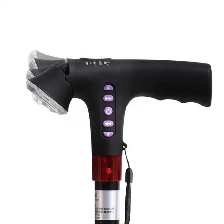 Health Care Products Alarm Best Canes Men Titanium Tactical Golden Portable Gps Walking Stick Seat