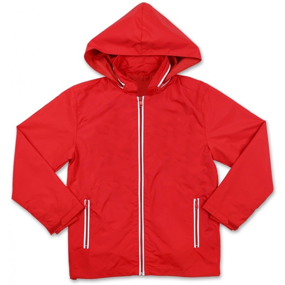 Hood Rremoval Sororirites wear Red Windbreaker Jacket Wholesale chenillne embroidery Jacket Man