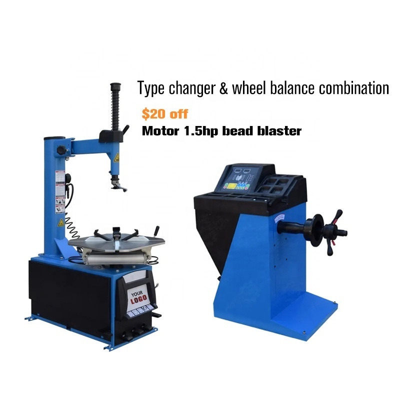 Wholesale four wheel positioning balancing equipment Tire changer and wheel balancer combo 3d wheel alignment machine set