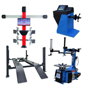 Wholesale four wheel positioning balancing equipment Tire changer and wheel balancer combo 3d wheel alignment machine set