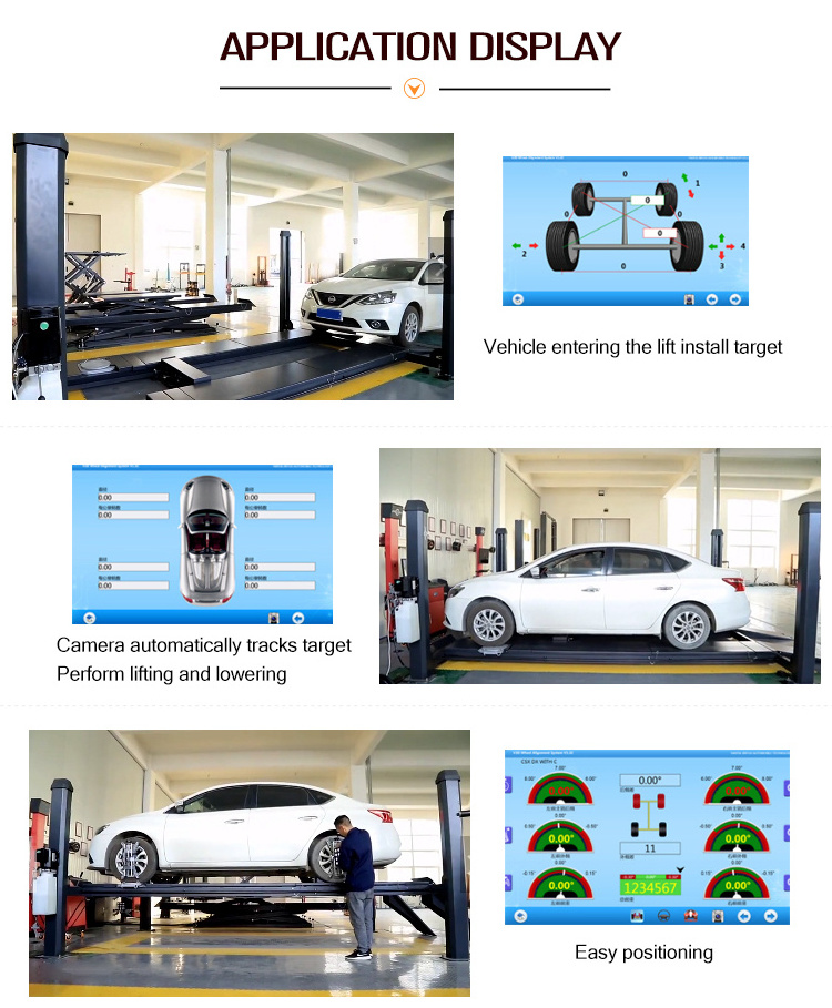 Tire changer combo car garage equipment 3D car wheel alignment one station auto service machine and tools