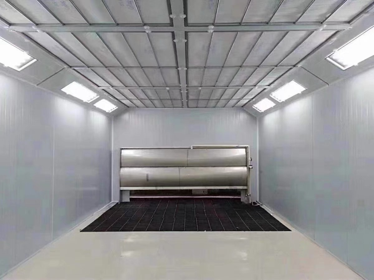 Factory Outlet Customized Eps Or Rock Wool Wall Panel Car Paint Spray Booth with Heating System For Baking