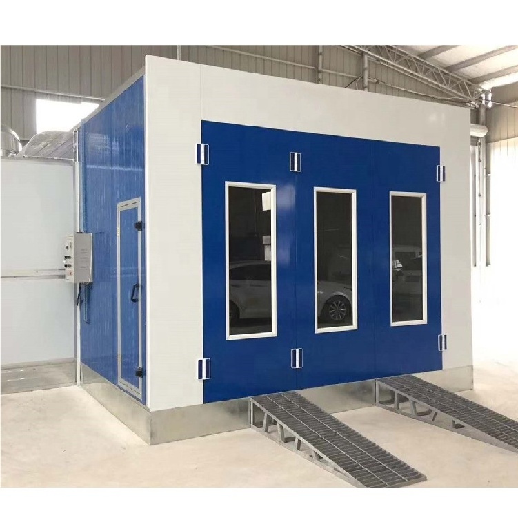 Factory Outlet Customized Eps Or Rock Wool Wall Panel Car Paint Spray Booth with Heating System For Baking