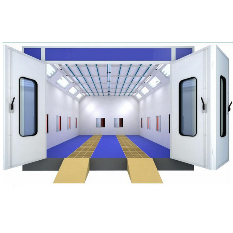 Customized spray booth and preparation station combination painting room and sanding room CE approved