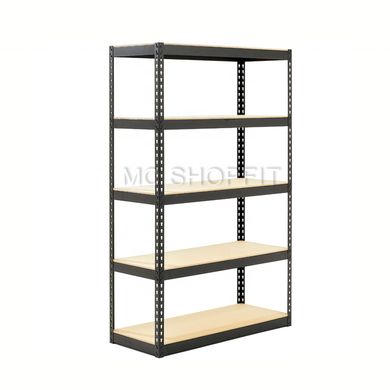 Industrial boltless storage rack garage shelving rivet shelving rack with z beam