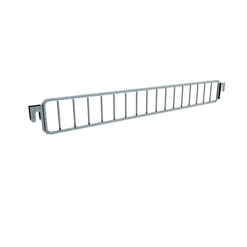 Gondola shelf wire divider chrome wire mesh divider for supermarket shelf