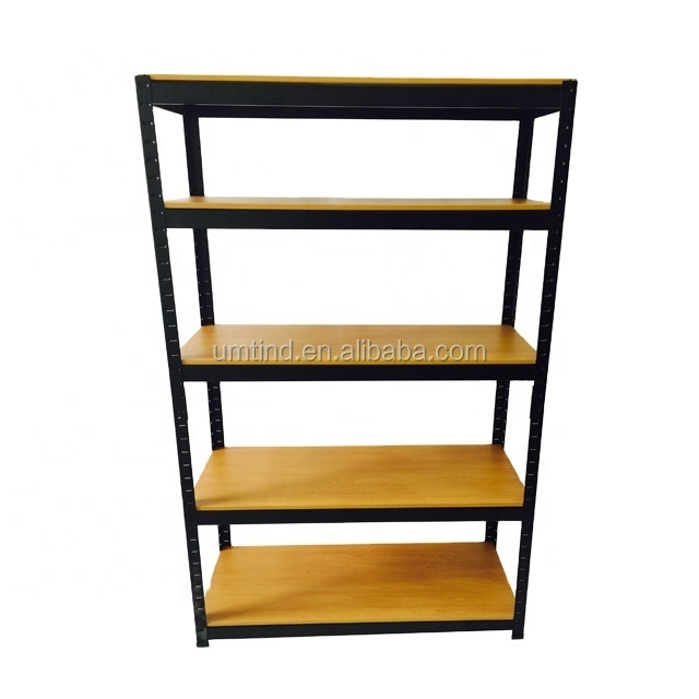 5 tiers Z beam light duty boltless storage rack steel shelf