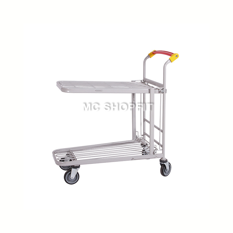 Warehouse used steel trolley mesh garden flower cart plant