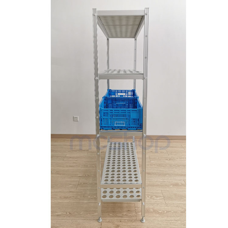 MC Aluminium Warehouse Storage Rack Light Duty Modular Freezer Shelf Fresh Food Supermarket Cold Room Shelving