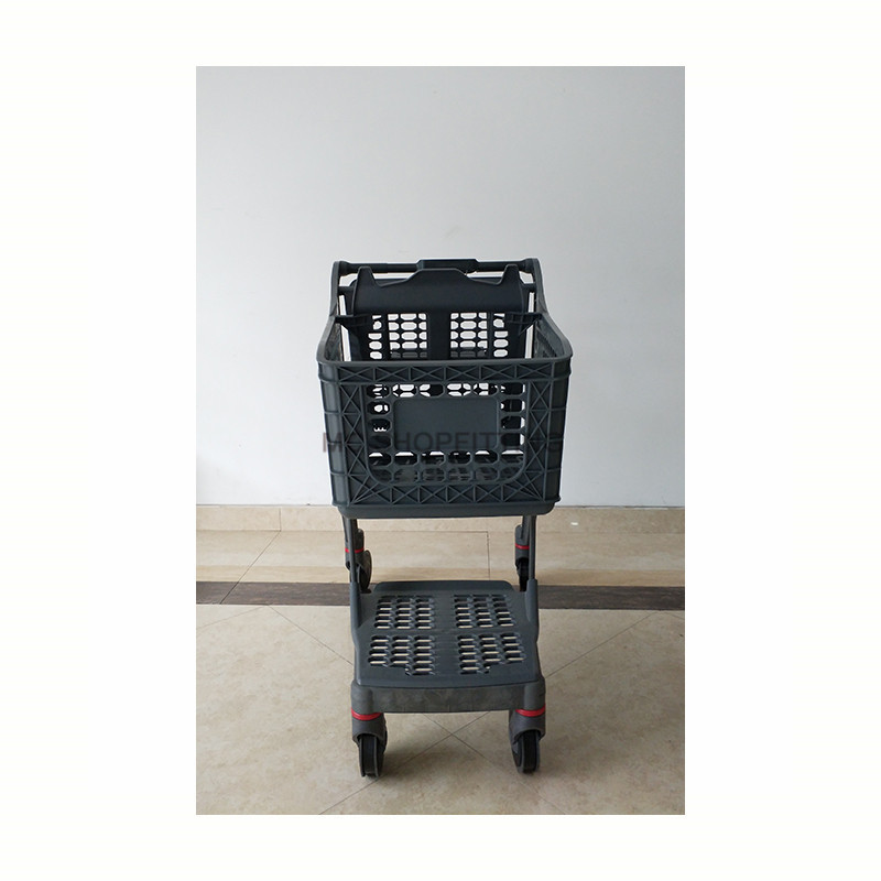 Portable carrier supermarket shopping trolley,grocery trolley bag cart,double 3 wheels shopping cart YK-Jade