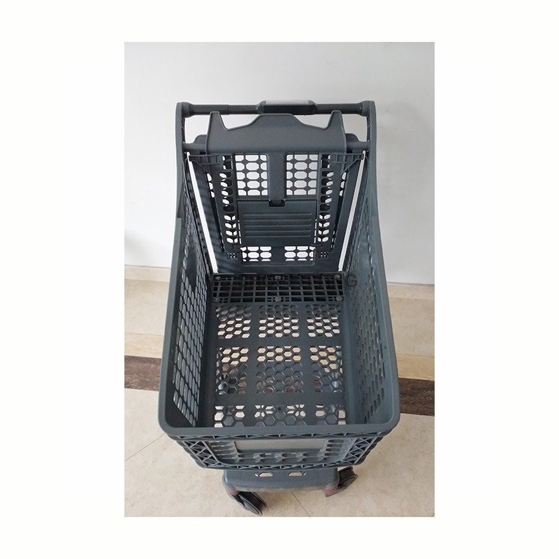 Portable carrier supermarket shopping trolley,grocery trolley bag cart,double 3 wheels shopping cart YK-Jade