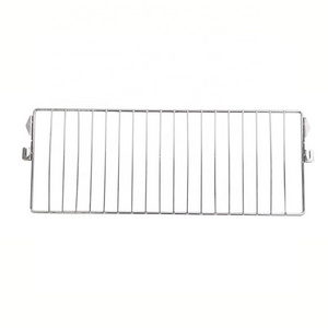 Gondola shelf wire divider chrome wire mesh divider for supermarket shelf