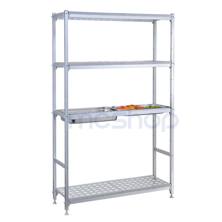 MC Aluminium Warehouse Storage Rack Light Duty Modular Freezer Shelf Fresh Food Supermarket Cold Room Shelving