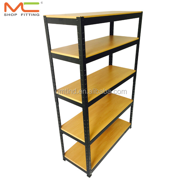 5 tiers Z beam light duty boltless storage rack steel shelf