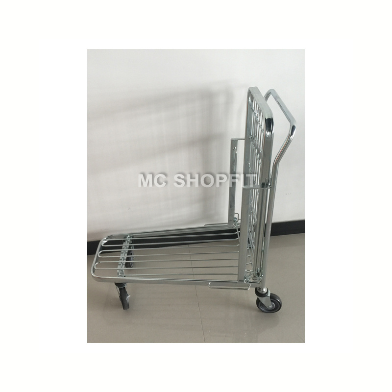 Warehouse used steel trolley mesh garden flower cart plant