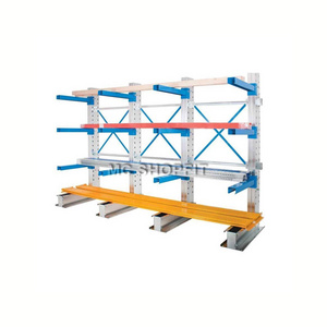 Cantilevered storage racking shelves cantilever warehouse racks