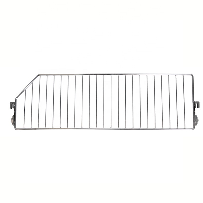 Gondola shelf wire divider chrome wire mesh divider for supermarket shelf