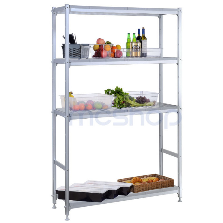 MC Aluminium Warehouse Storage Rack Light Duty Modular Freezer Shelf Fresh Food Supermarket Cold Room Shelving