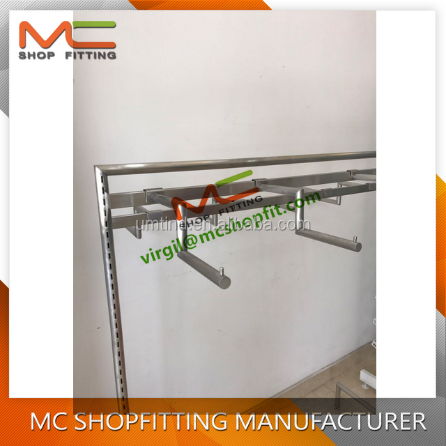 Supermarket Z hook rack for gondola punching panel