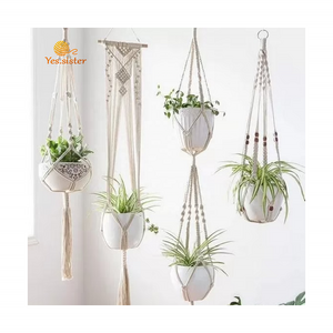 Wholesale Hot Selling Bohemian Home Boho Decor Cotton Cord Rope Macrame Plant Hangers