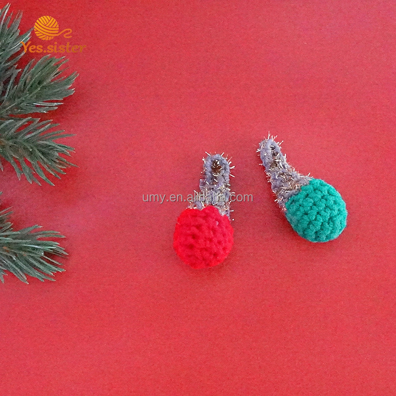 Crochet Farmhouse Decor Miniature Decorative Garlands Lights Bulbs Other Christmas Decorations