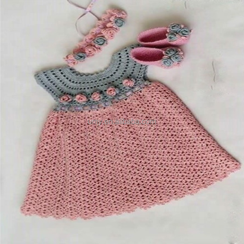 Crochet Kids Clothes From China Smock Dress Embroidery Children Clothing Wholesale