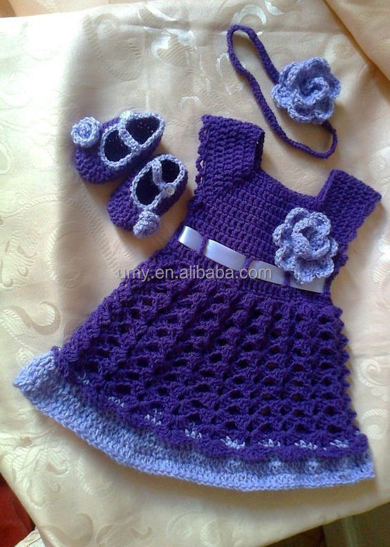 Crochet Kids Clothes From China Smock Dress Embroidery Children Clothing Wholesale