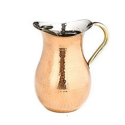 100% Pure Copper Drinking Jug Eco Friendly new Designing American Pure Drinkware Water Pot Copper Jug With OEM ODM