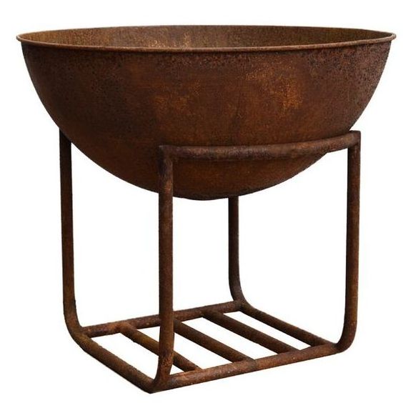 Outdoor Garden Accessories Fire Pit With Tall Stand Partyware garden Wedding Grounds Other Uses Rustic Iron Fire Pit