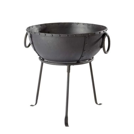 2024 Super Selling Product Fire Pit With Stand High Demanded Outdoor Garden uses Cooking Large Kadai With Stand Logo Print