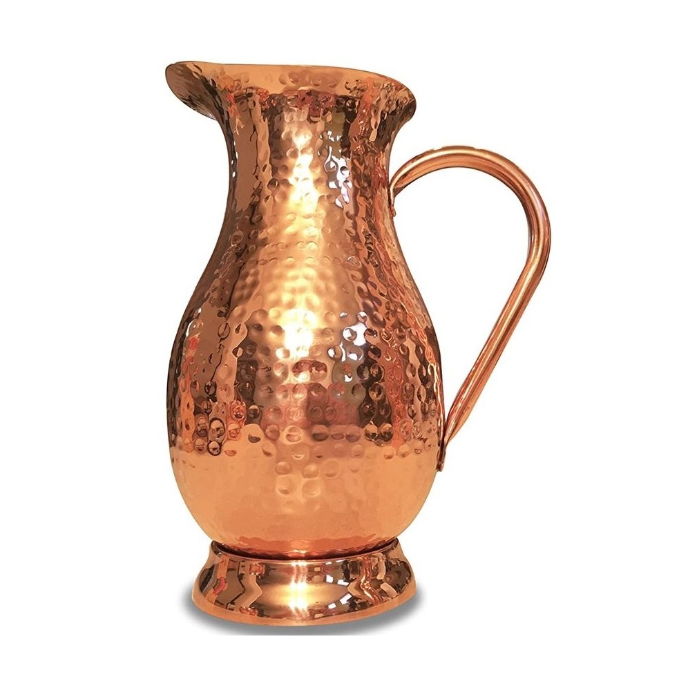 100% Pure Copper Drinking Jug Eco Friendly new Designing American Pure Drinkware Water Pot Copper Jug With OEM ODM