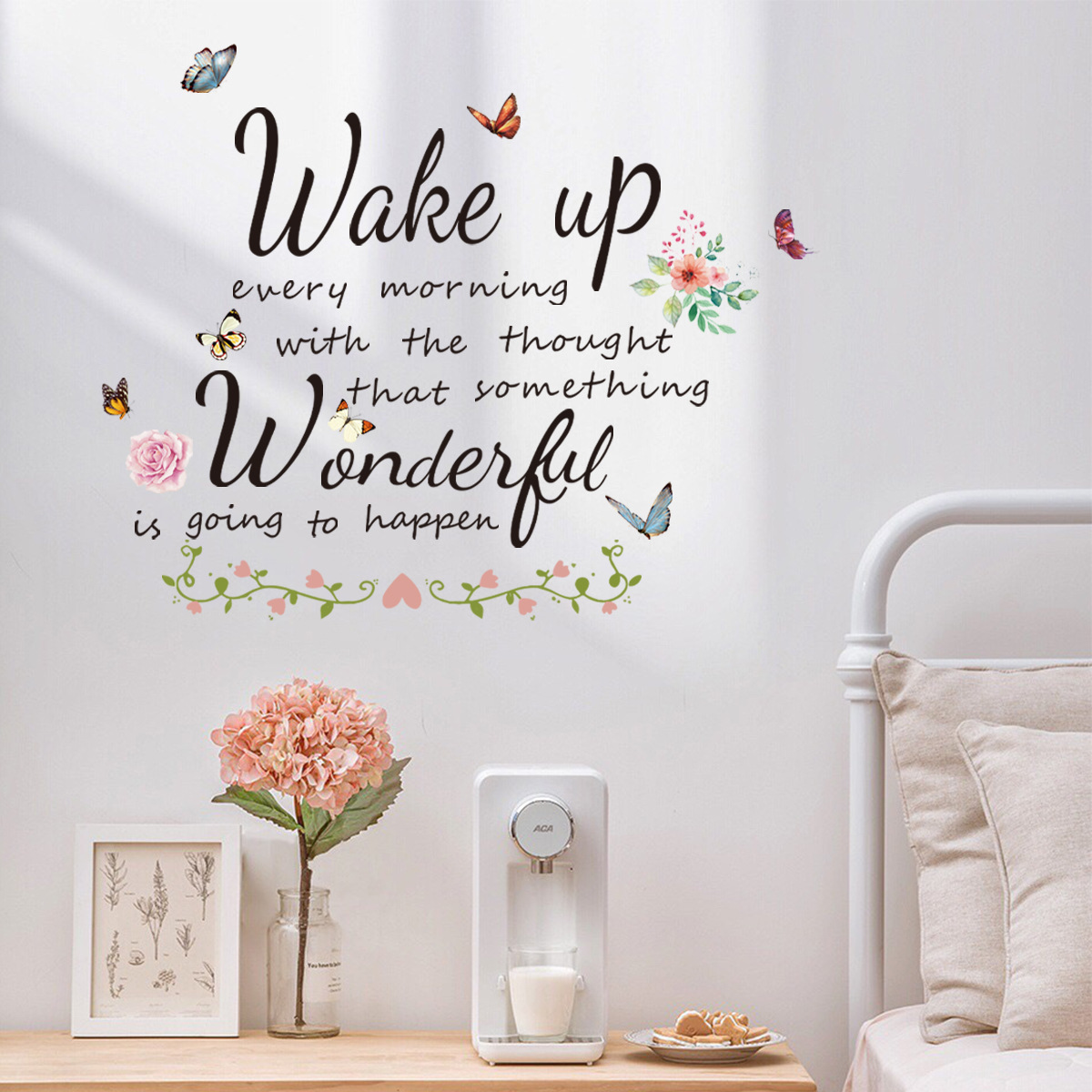 Wakeup English inspirational wall decals living room bedroom background wall beautification decoration stickers