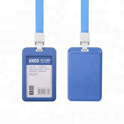 Hot Sell Plastic Student id Card holder Pouches With Lanyard