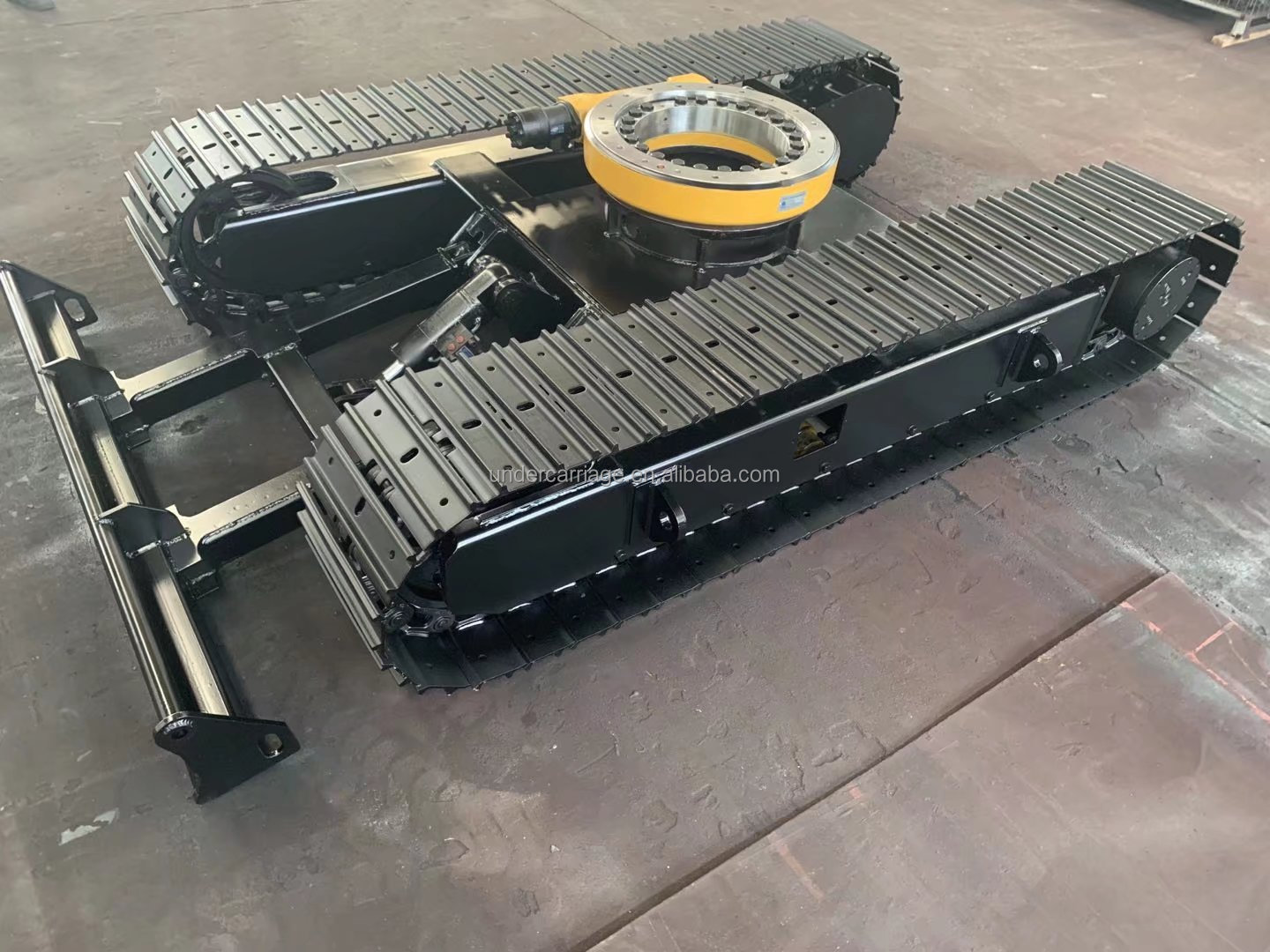 China custom rubber /steel track undercarriage with dozer blade for multifunctional crawler excavator digger bulldozer  parts