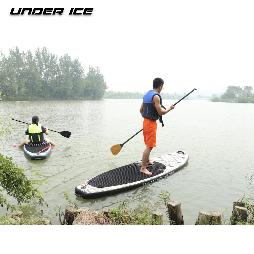 10'6''x32''x6''/ 320x81x15cm Indian leaf design Inflatable Paddle Board ISUP paddling board for floating race and fishing