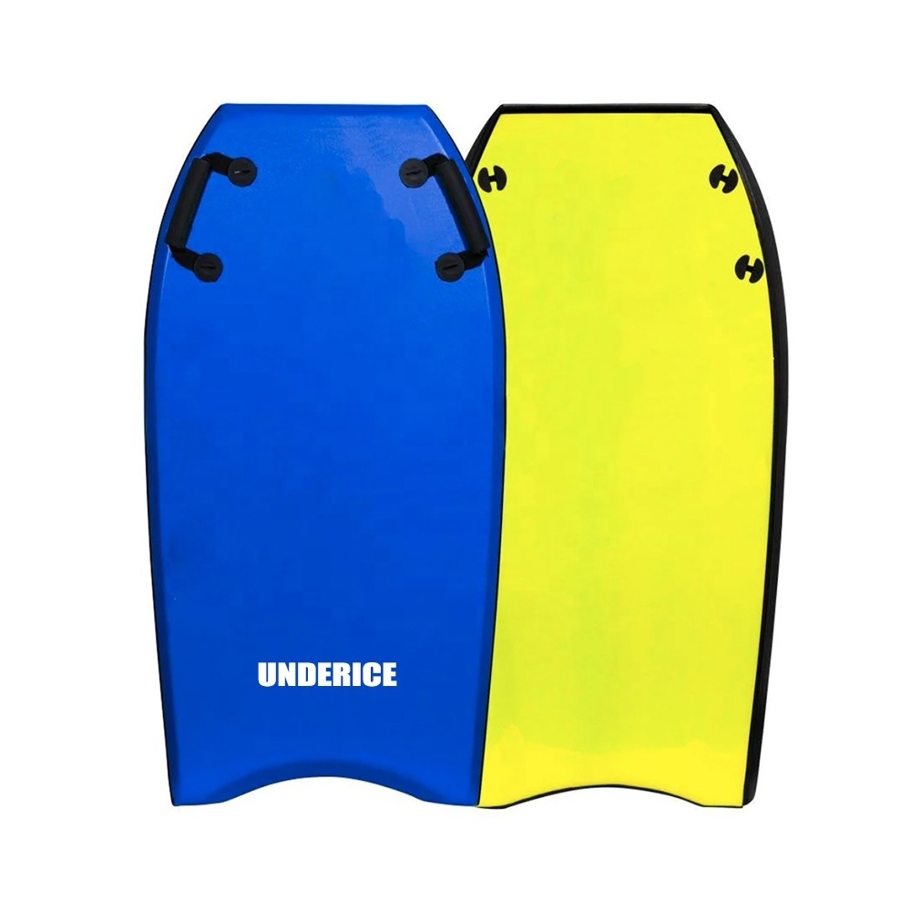 UNDERICE Soft Beach Hot Selling IXPE XPE Body Board Pvc Bodyboard Inflatable Skimboard with Leashes