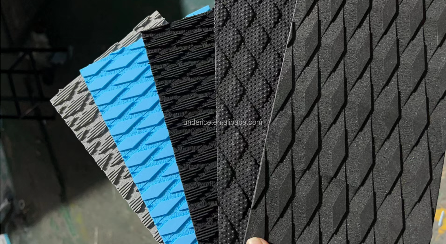 100x50cm 7mm thick Usual Size Wholesale Textured Surfboard SUP Complete EVA Sheets Traction Pads